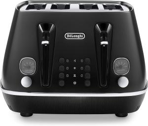 De’Longhi Distinta 4-Slice Toaster Matt Black CTIN4003.BK